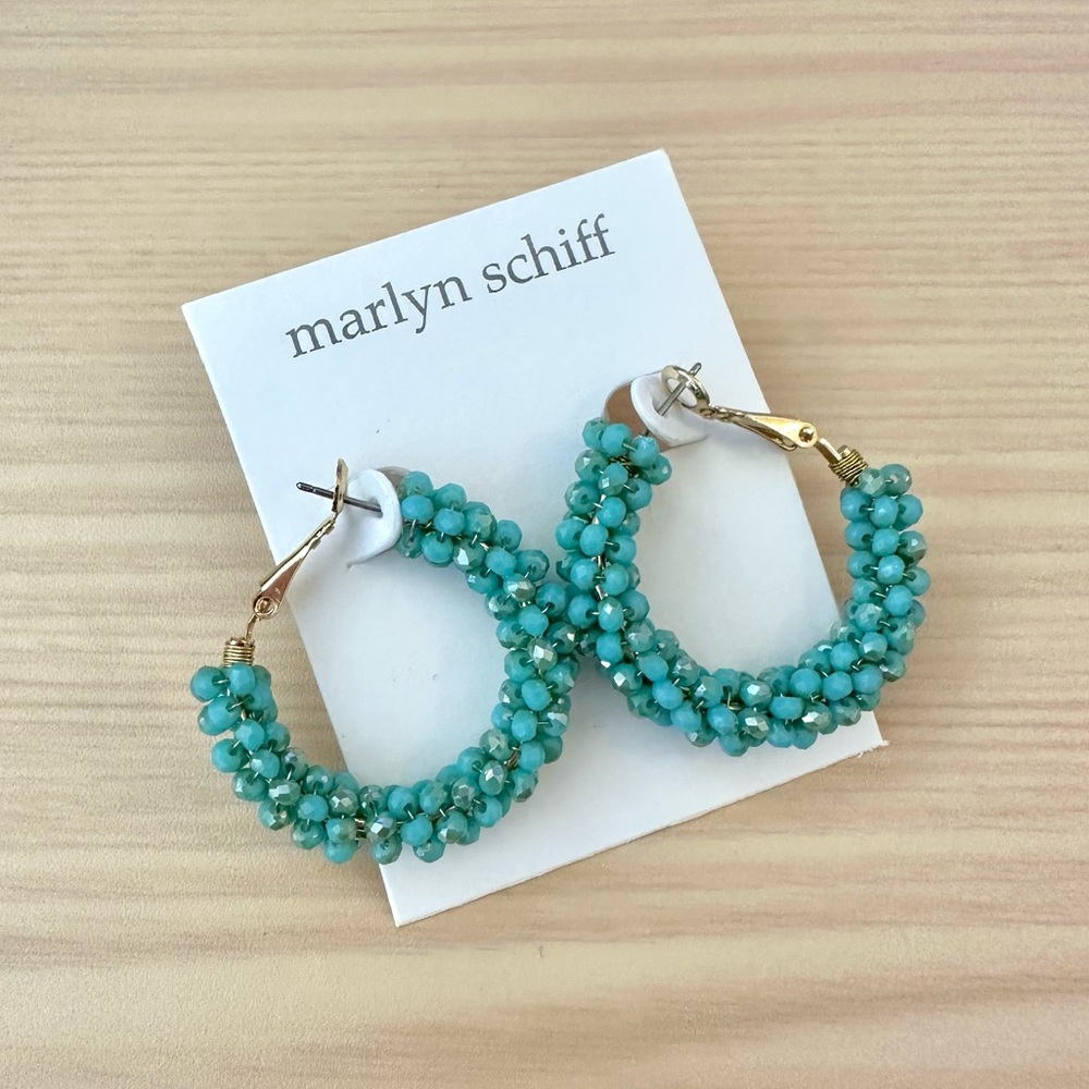 Marlyn Schiff - Small Crystal Cluster Hoop